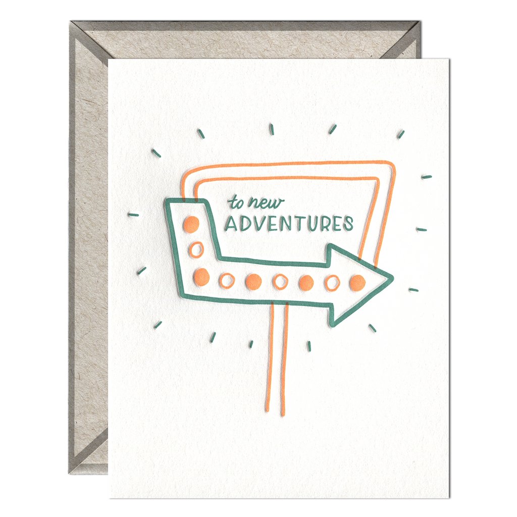 To New Adventures - Congrats + Celebrations card