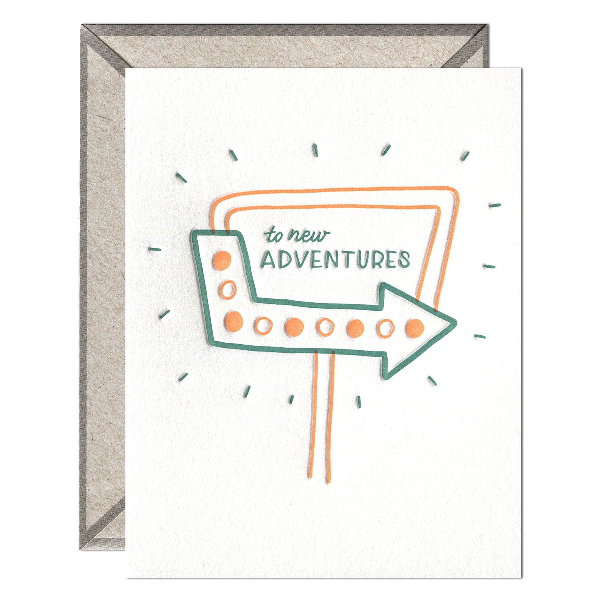 To New Adventures - Congrats + Celebrations card