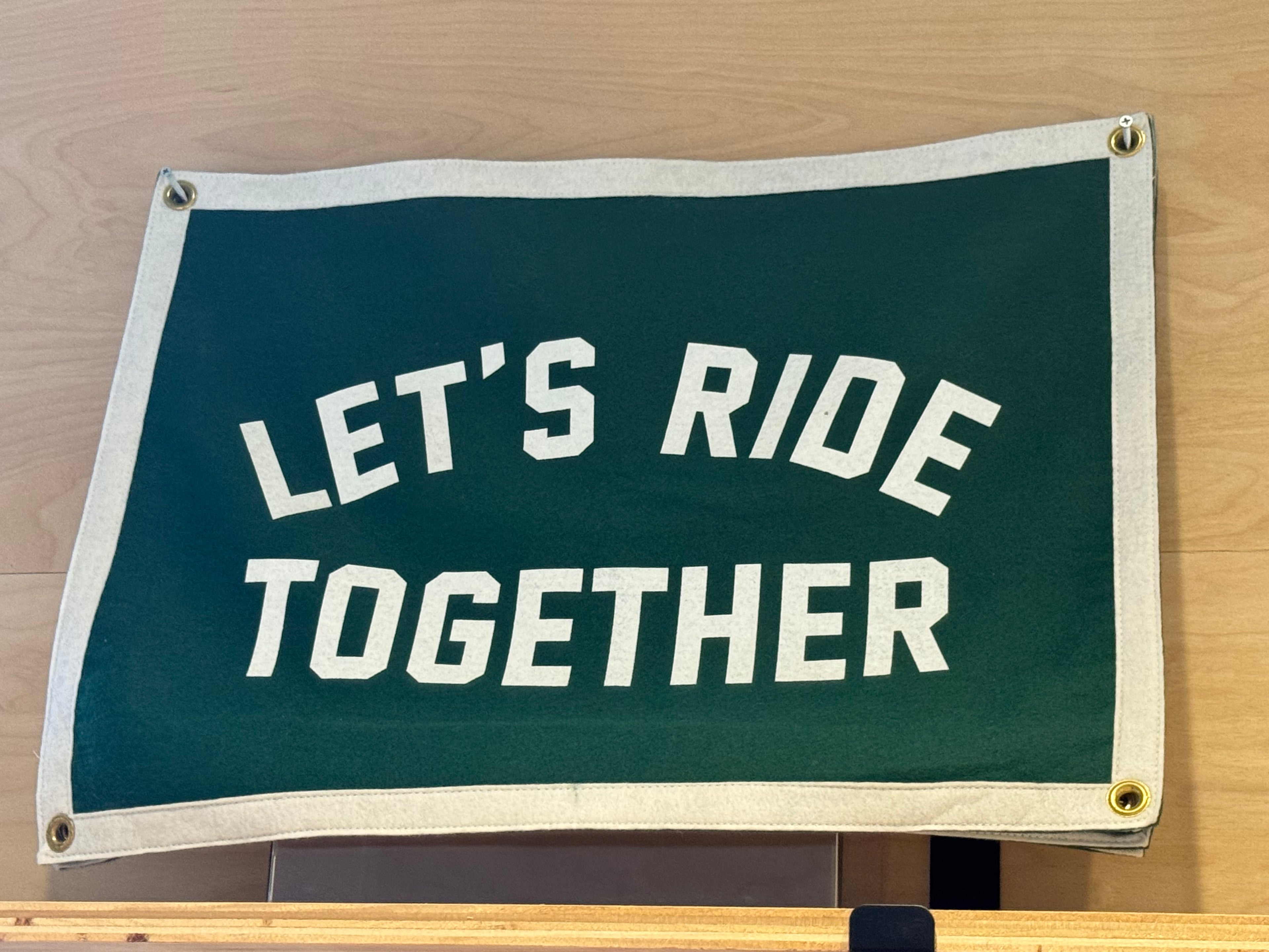 Let's' Ride Camp Flag x Oxford Pennant
