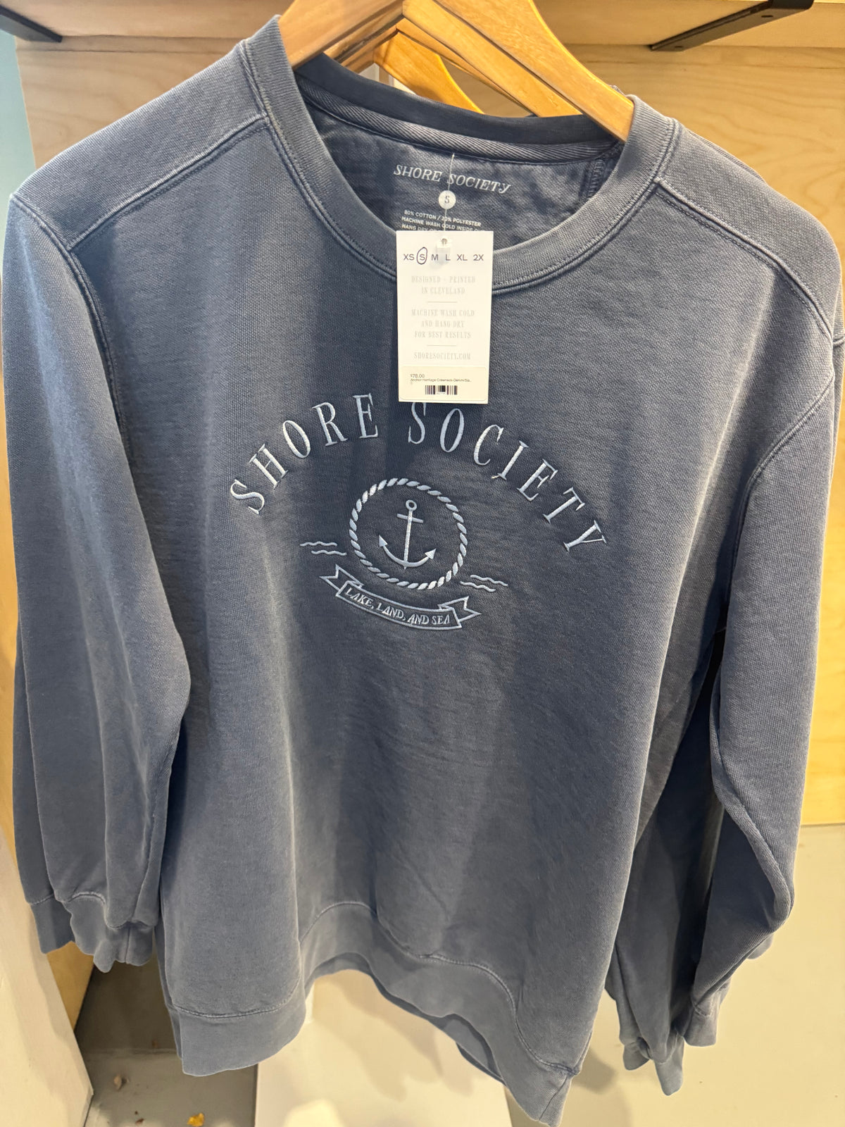 Shore Society x Anchor Heritage Crewneck