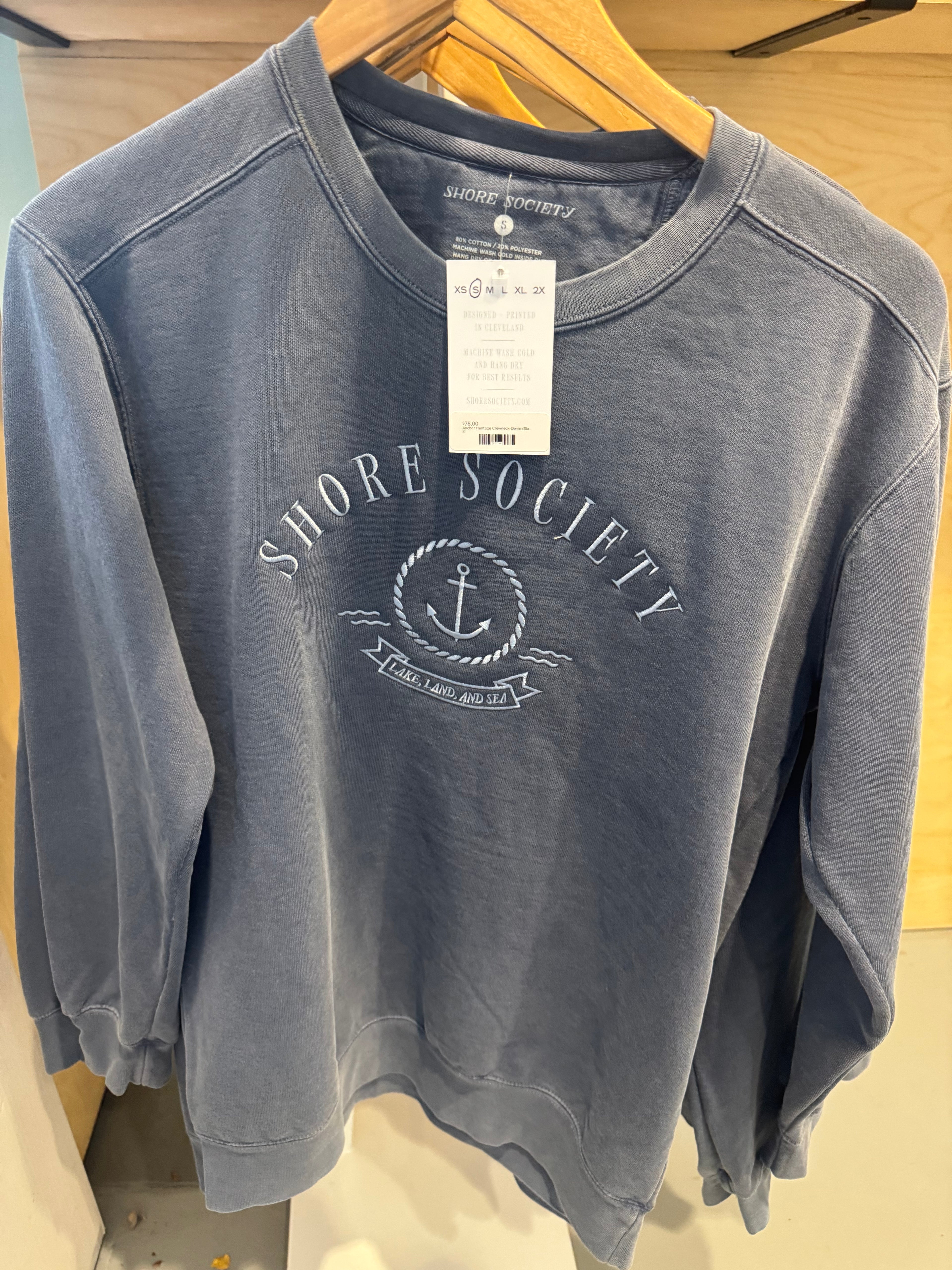 Shore Society x Anchor Heritage Crewneck