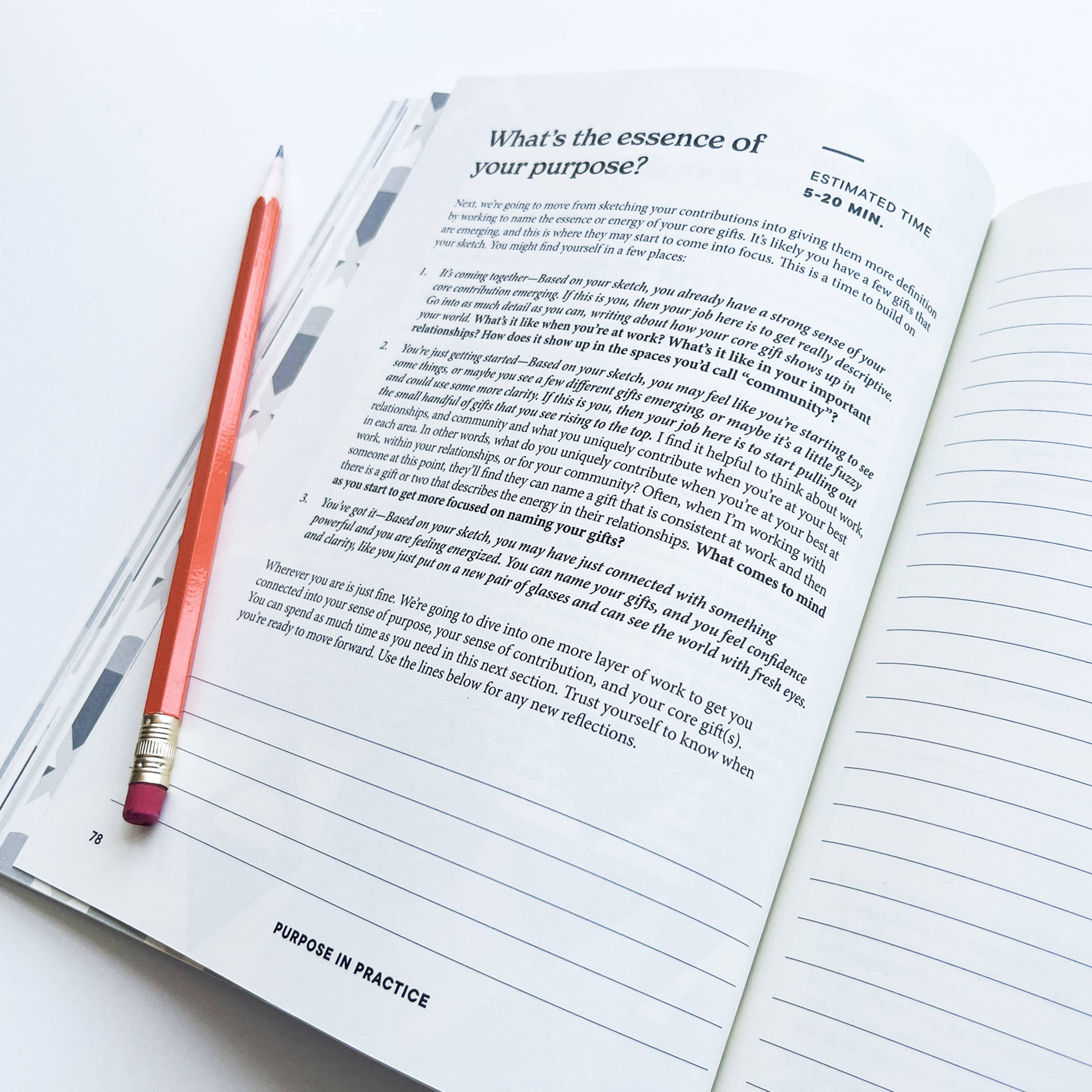 Purpose in Practice: A workbook to connect with your purpose