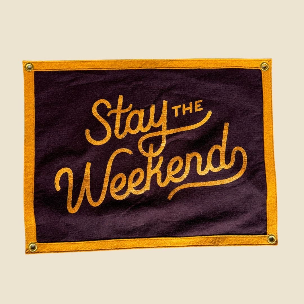 Stay the Weekend Camp Flag